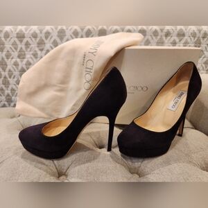 Jimmy Choo Purple Suede Heels